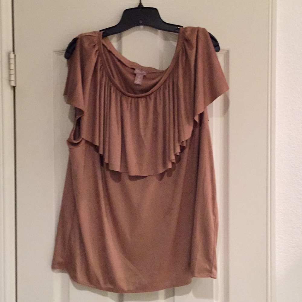 Chico’s Faux Suede Sleeveless Top - Picture 1 of 8